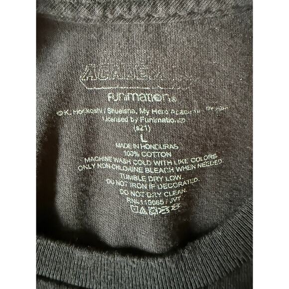 My Hero Academia Kirishima Anime Graphic Tee Black L MHA Licensed T-Shirt - Picture 5 of 5